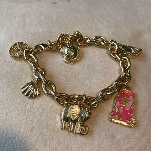 Lily Pulitzer gold charm bracelet